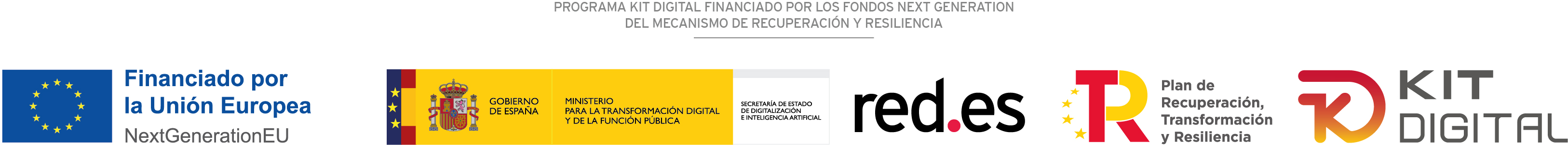 Programa Kit Digital financiado por la Unión Europea